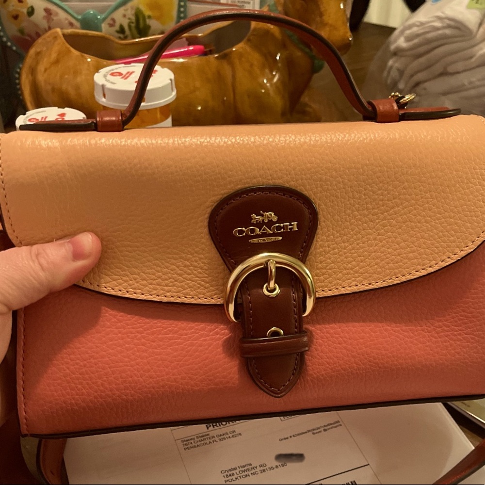 Coach crossbody in colorblock